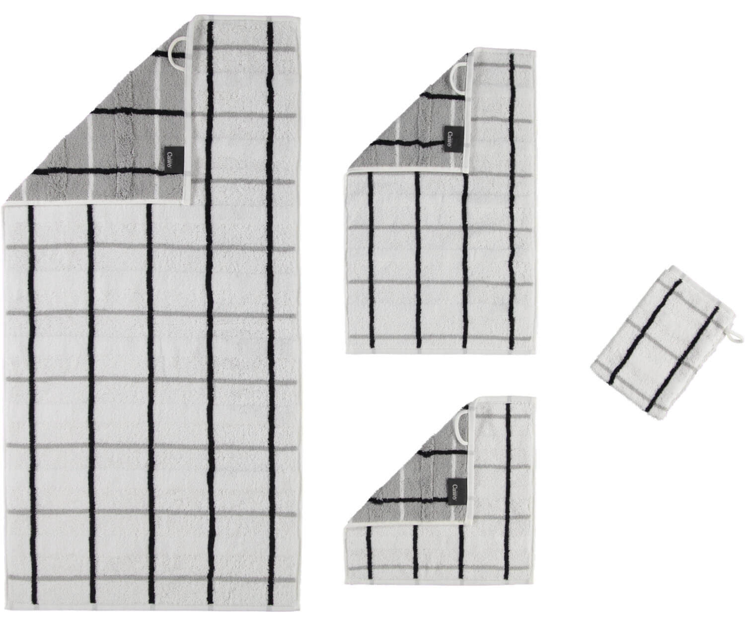 Банное полотенце Square Cubes ☞ Размер: 50 x 100 см