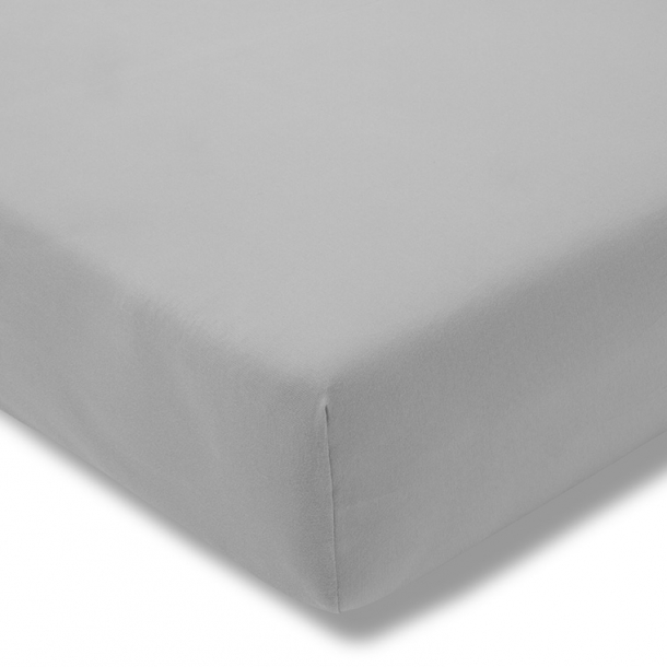 Простыня натяжная Fein-Jersey Platin (матрас - h до 20 см) ☞ Размер простыни: 140 x 200 - 160 x 200 см