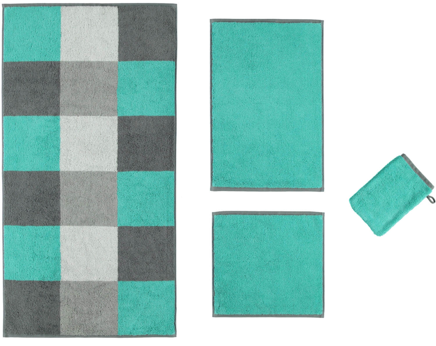 Махровое полотенце Studio Cubes Turkis ☞ Размер: 30 x 50 см